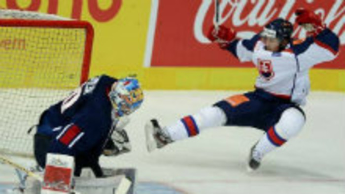 Slovenskí hokejisti pred zápasom s USA