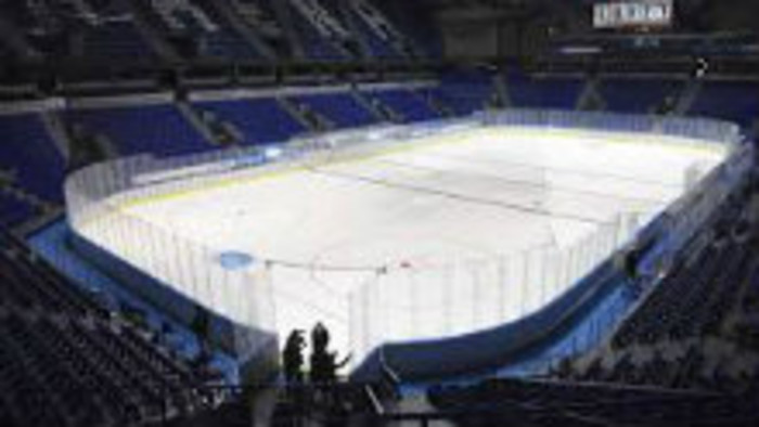 Príprava Steel arény na hokejový šampionát