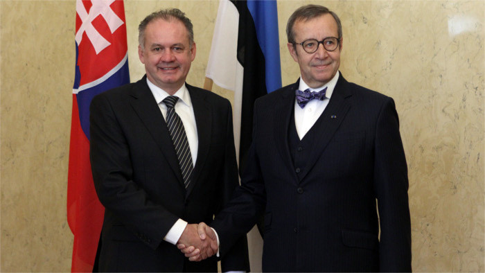 President Kiska discusses Ukraine and refugee crisis with Estonian counterpart