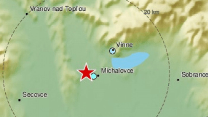 Registran terremoto cerca de Michalovce de 3,5 grados