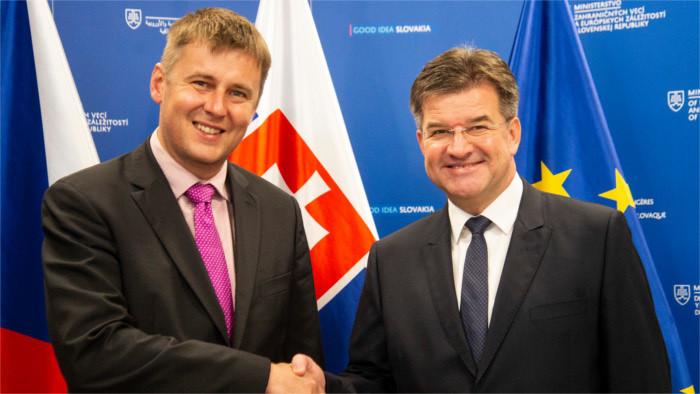 Tschechischer Außenminister auf Slowakei-Besuch