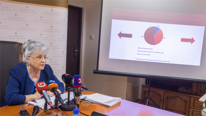 Según una encuesta, los eslovacos no confían en el poder judicial
