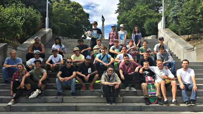 Skateboardisti v akcii