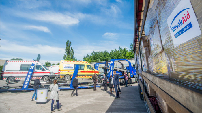L’aide humanitaire slovaque expédiée en Ukraine 
