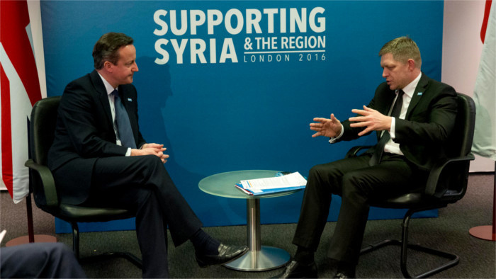 Prime Minister Robert Fico in the UK