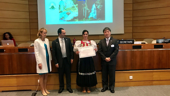 Poľana recibe el Premio UNESCO de Michel Batisse