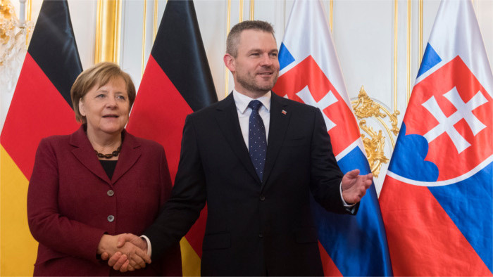 Angela Merkel auf Treffen der Visegrád-Gruppe  