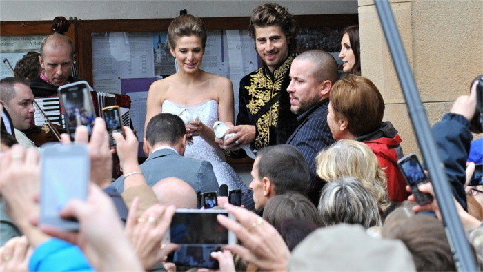 Peter Sagan se casa con Katarína, su novia