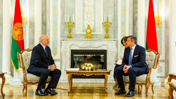 El presidente del Parlamento eslovaco está de visita en Bielorrusia