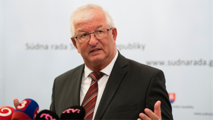 Slowakischer Gerichtsrat hat neuen Vorsitzenden 