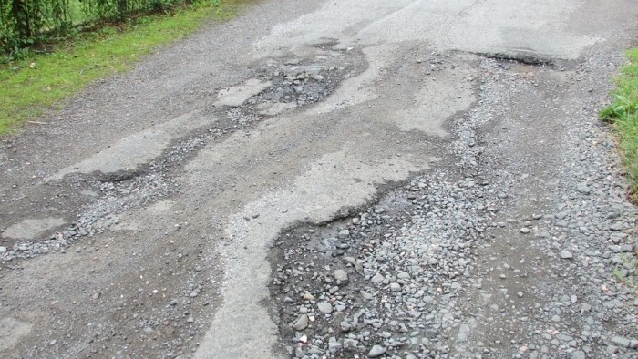 Oprava cesty vo Vranove