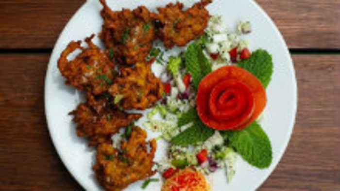 Pakora masala s cesnakovým dipom