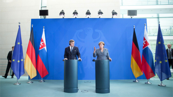 El premier eslovaco viajó de visita oficial a Berlín