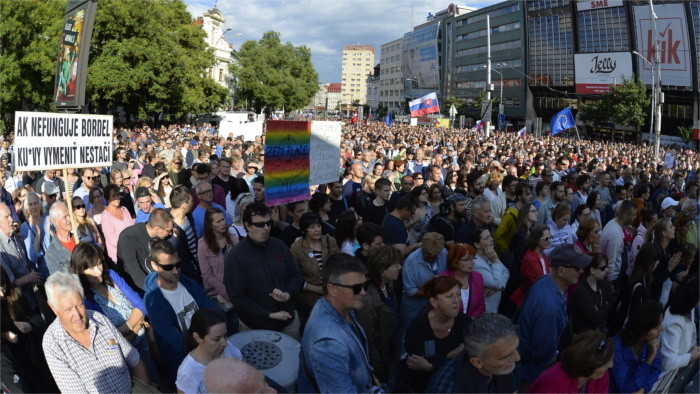 Ôsmy protest Za slušné Slovensko