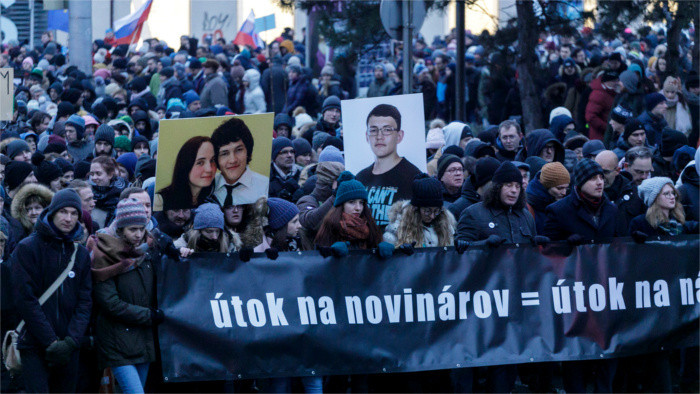 Celebrada en Bratislava marcha en recuerdo al periodista asesinado