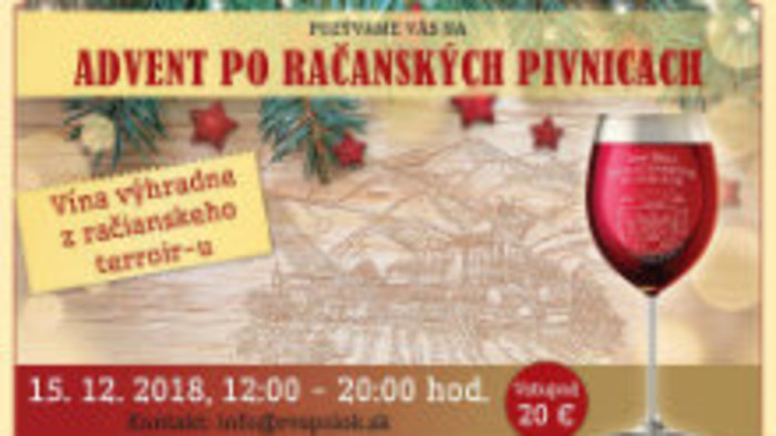 Advent po račánskych pivnicách    