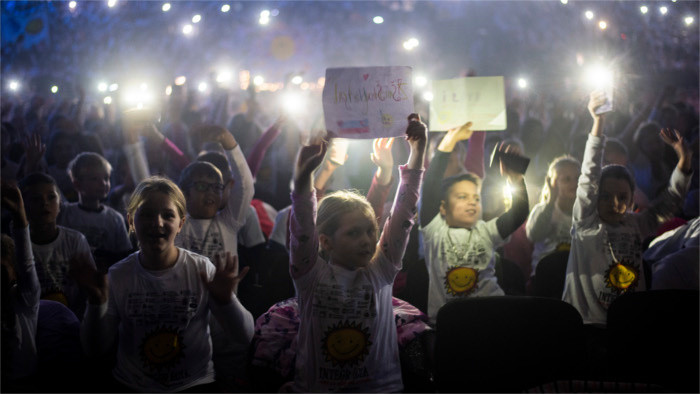 Tausende Kinder kamen bei Integrationsaktion zusammen