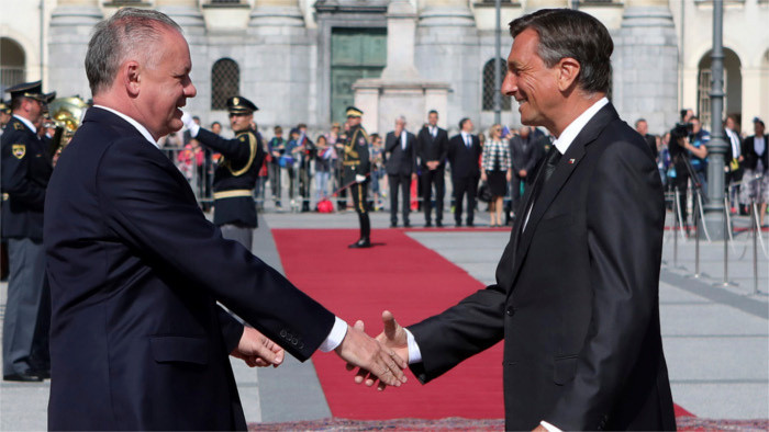 El Presidente Kiska visita Eslovenia de forma oficial