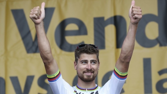 Peter Sagan im Gelben Trikot 