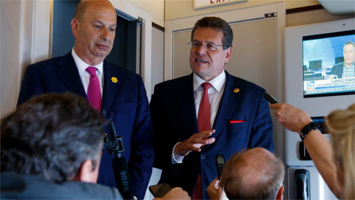 EU-Kommissar Šefčovič zu Besuch in den USA 