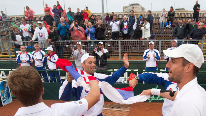 Eslovaquia avanza al play off para ascenso a Grupo Mundial de la Copa Davis