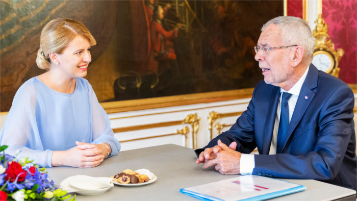 Čaputová traf Van der Bellen in Wien 