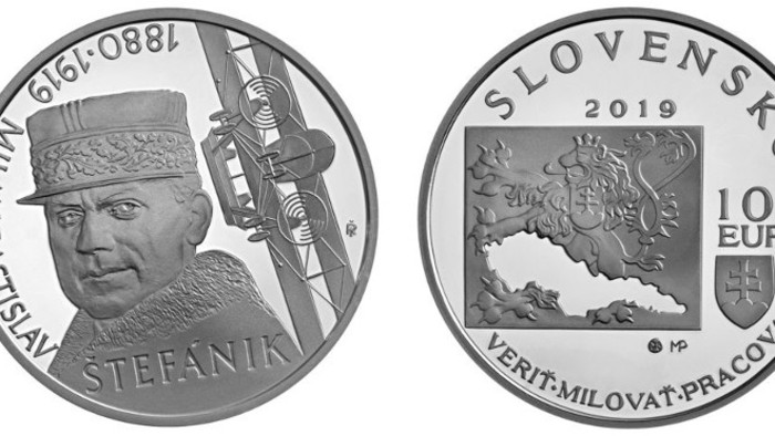 Banco Nacional Eslovaco emite monedas conmemorativas dedicadas a Štefánik