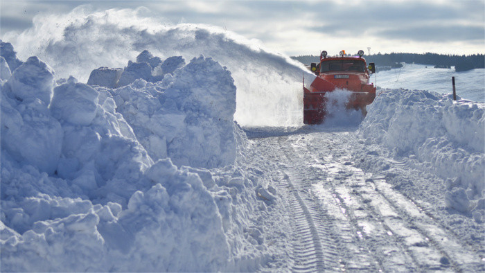 Wetterwarnung wegen starken Schneefalls 