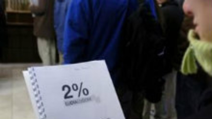 Zamestnanci a dve percentá