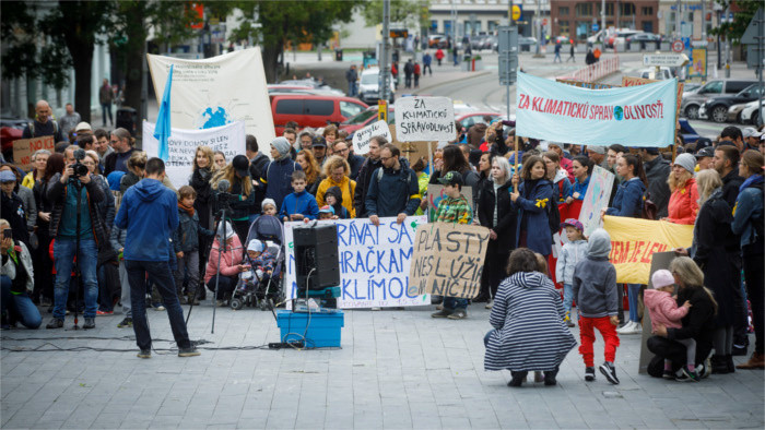 Demonstration für besseren Klimaschutz