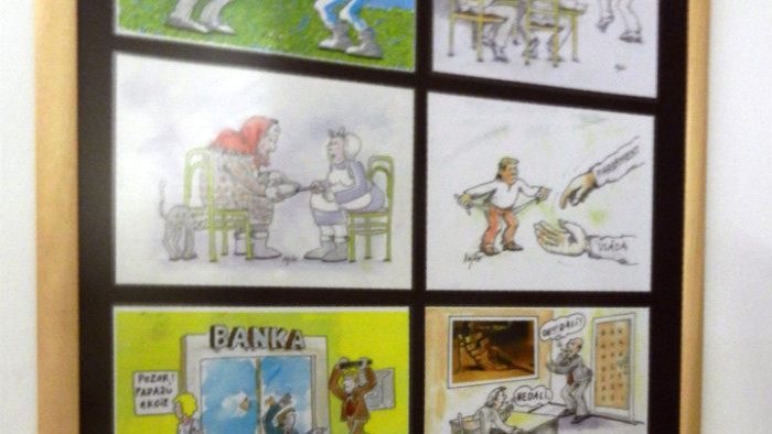 Dlhoročným podpredsedom klubu bol karikaturista Vojto Haring (1942-2014).jpg