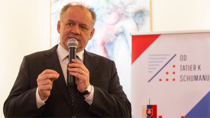 Slowakischer Präsident Kiska beginnt Abschiedsbesuche