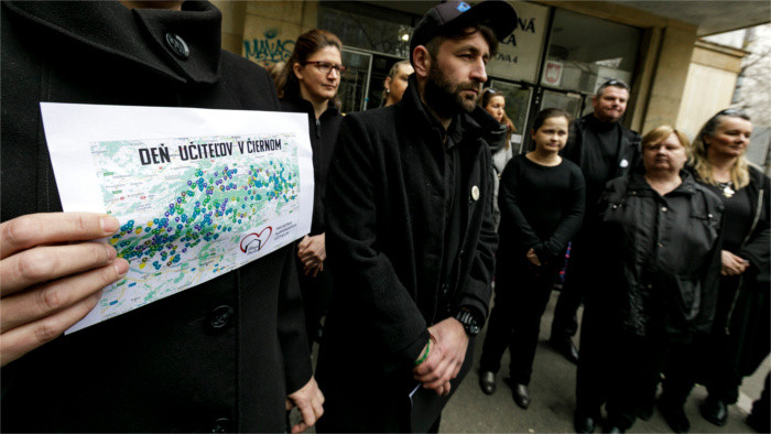 Teachers protesting again 