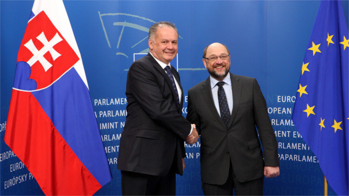 Kiska se entrevista con el jefe del Parlamento Europeo