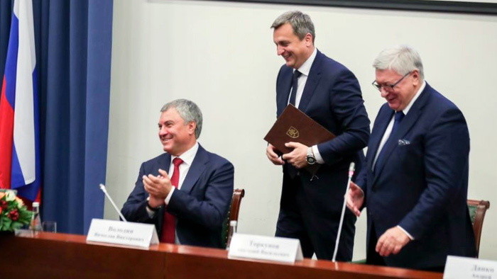 Parlamentschef Danko in Moskau zum Ehrendoktor ernannt