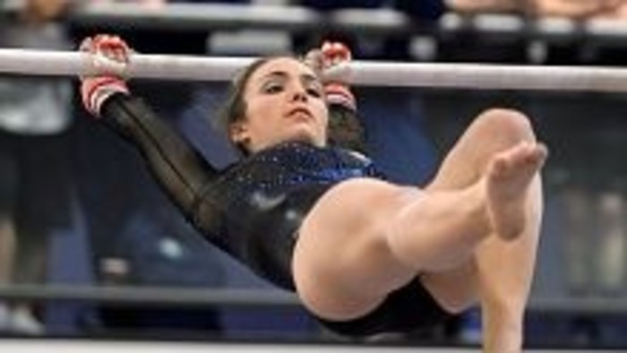 Na tréningu gymnastiek