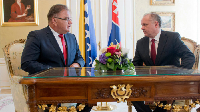 President Kiska voices support to Bosnia's potential EU membership