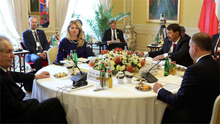 Treffen der Visegrad-Gruppe in Tschechien 