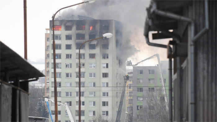 Взрыв газа в Прешове, есть жертвы