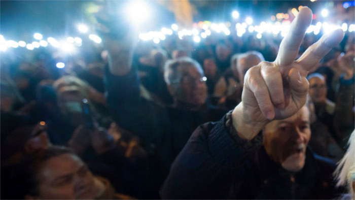Proteste für eine anständige Slowakei