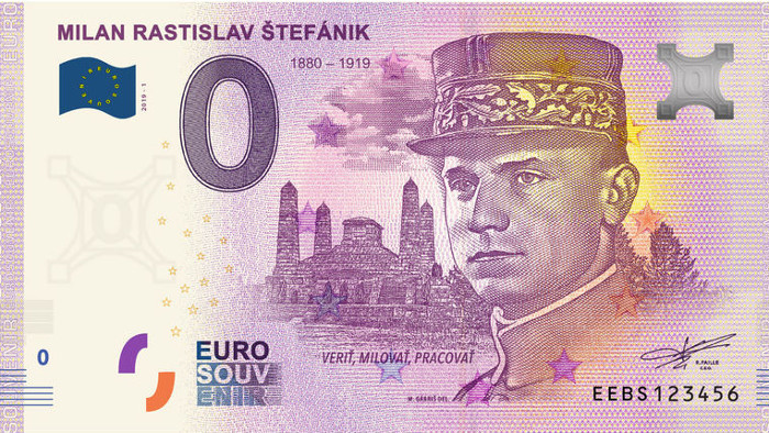 Des billets exceptionnels émis à l’effigie de M. R. Stefanik  