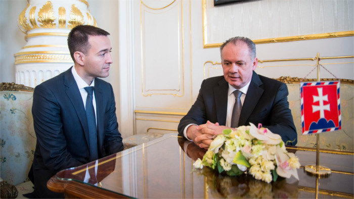 El jefe de Estado Andrej Kiska se reunió con el nuevo ministro de Sanidad