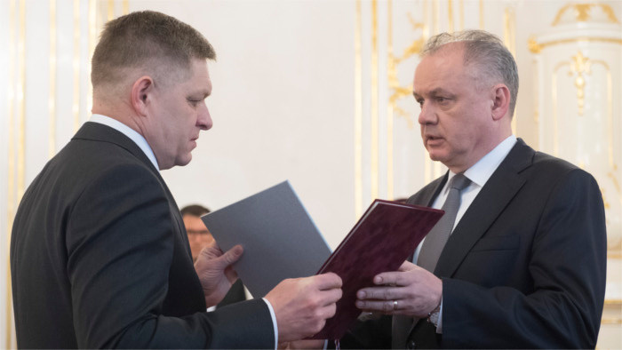 President Kiska versus MP Fico