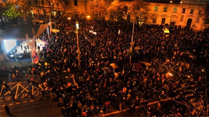 Velvet Revolution celebrated in Bratislava