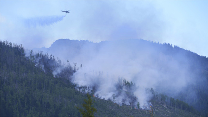 Brand in der Hohen Tatra