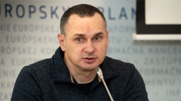 Украинский режиссер Олег Сенцов в Братиславе