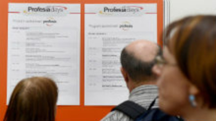 Hľadanie práce na veľtrhu Profesia Days so študentkou Simonou
