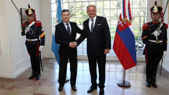 El presidente Andrej Kiska finalizó su visita a Argentina