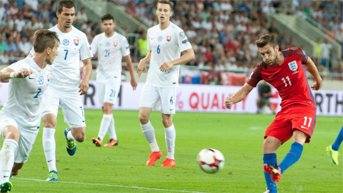 Slovak football team loses against England