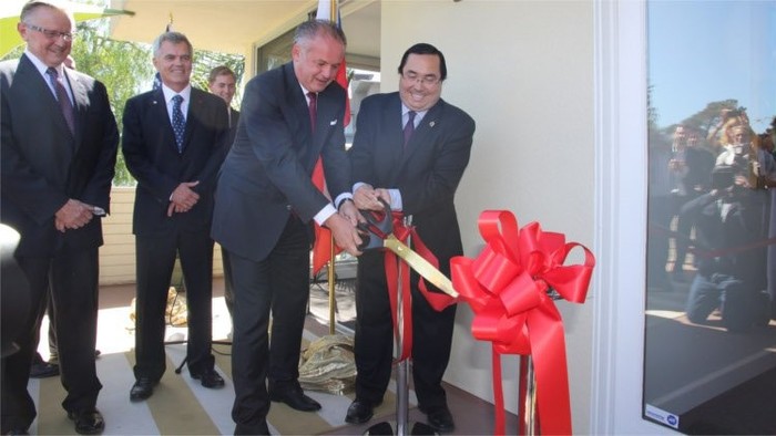President Kiska opens a new centre for start-ups in the USA